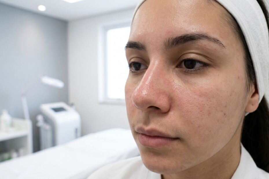 Resultado de limpeza de pele para acne em clínica estética em São Carlos e região